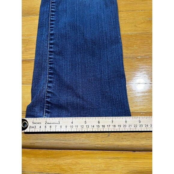 Eddie Bauer Jeans Womens S6 Bootcut Blue Mid Rise Denim Cowboy Western Casual - Picture 7 of 10